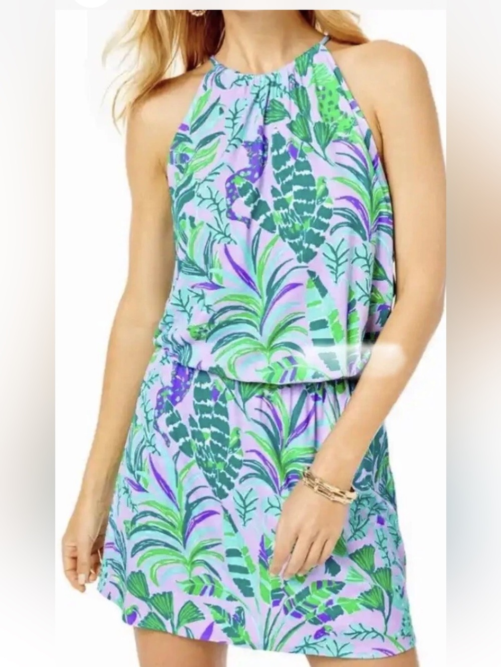 Lilly Pulitzer Gianni Skort Romper Purple Iris on the Chase HTF size XL